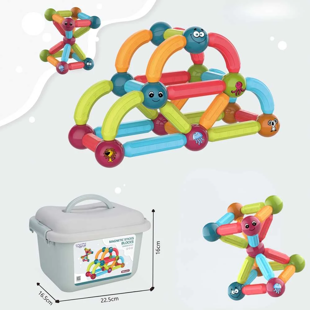 „Woopie Magnetion Education Construction Block“ 52 EL.