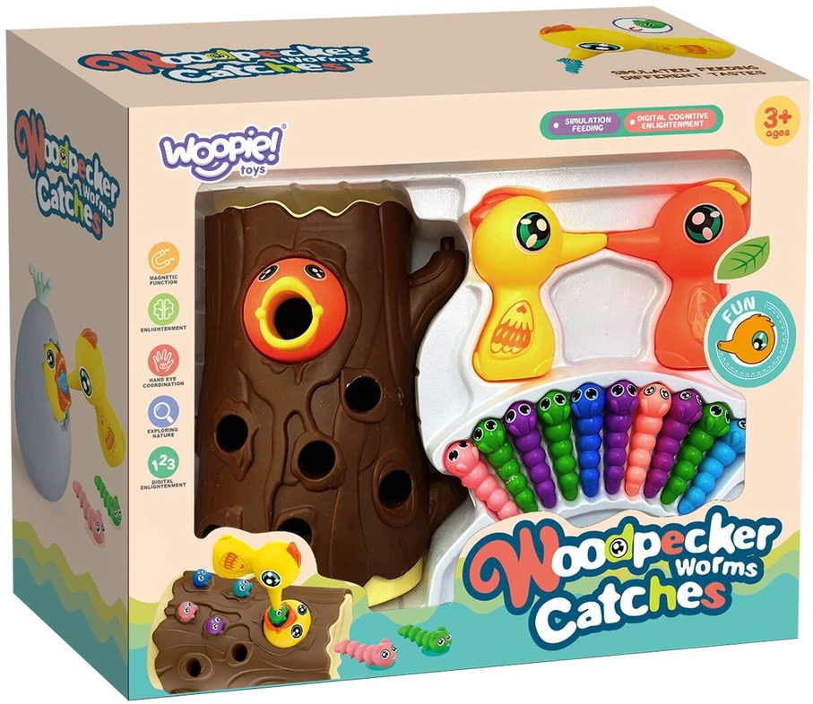 WOOPIE Magnetinė Žaidimų Rinkinys Sugauti Vabalą 2 Kranai + 10 Vabalų