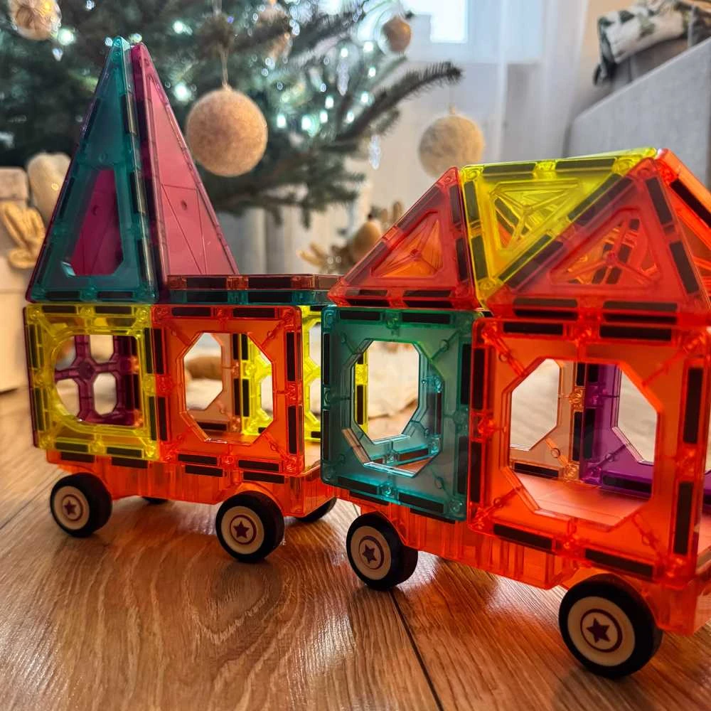 WOOPIE Magnetinis 3D Konstruktorius Traukinys 71vnt