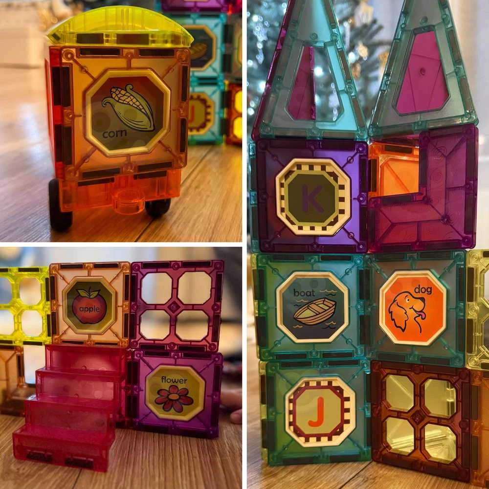 WOOPIE Magnetinis 3D Konstruktorius Traukinys 71vnt