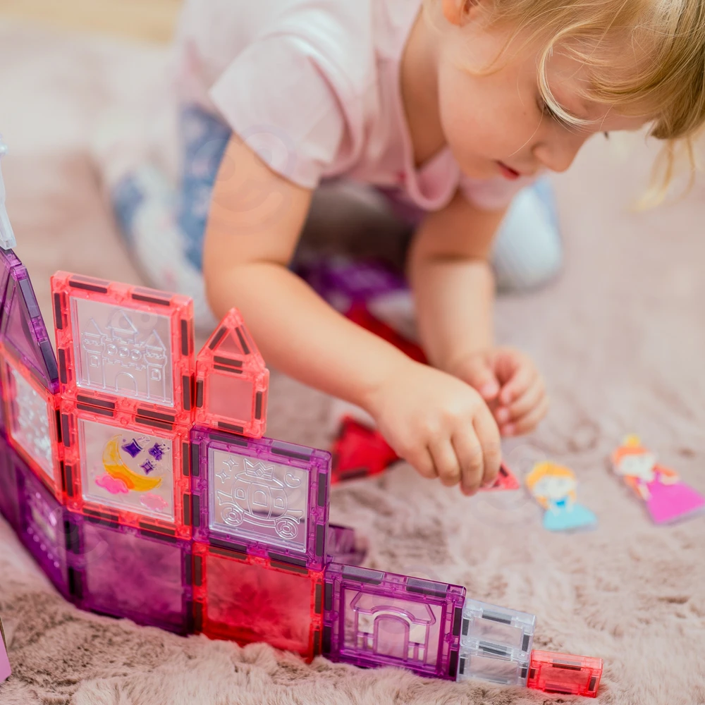 WOOPIE Magnetiniai Statybiniai Blokai Zamek Kūrimas
