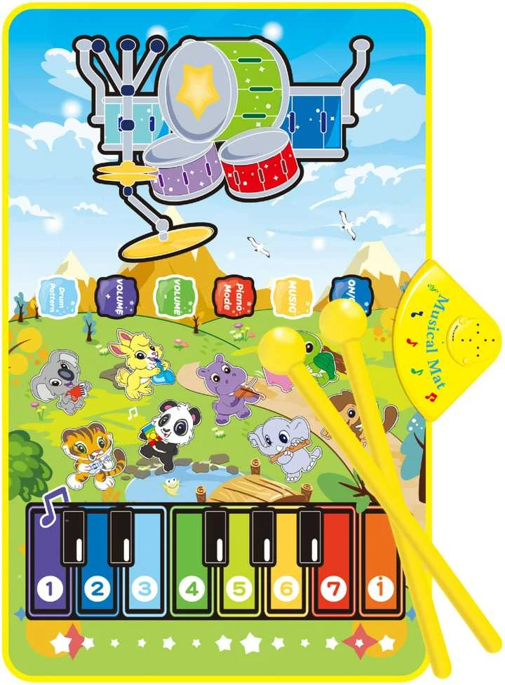 Interaktyvi muzikinė kilimėlis Gyvūnėliai 2in1 WOOPIE