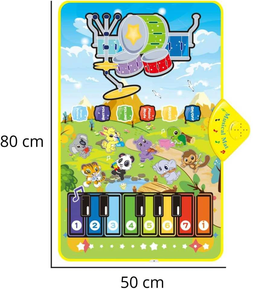 Interaktyvi muzikinė kilimėlis Gyvūnėliai 2in1 WOOPIE