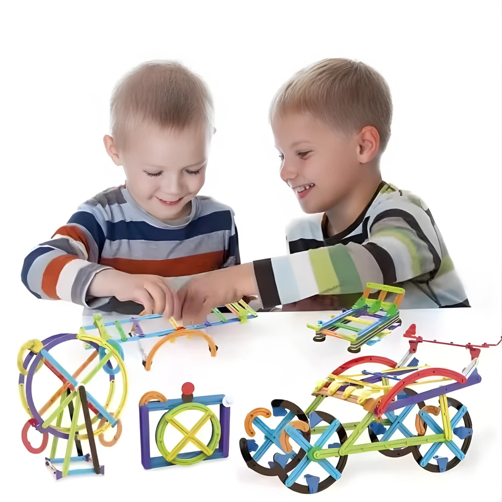 WOOPIE 3D Mathematical Building Blocks Large Educational Set 155 Pieces