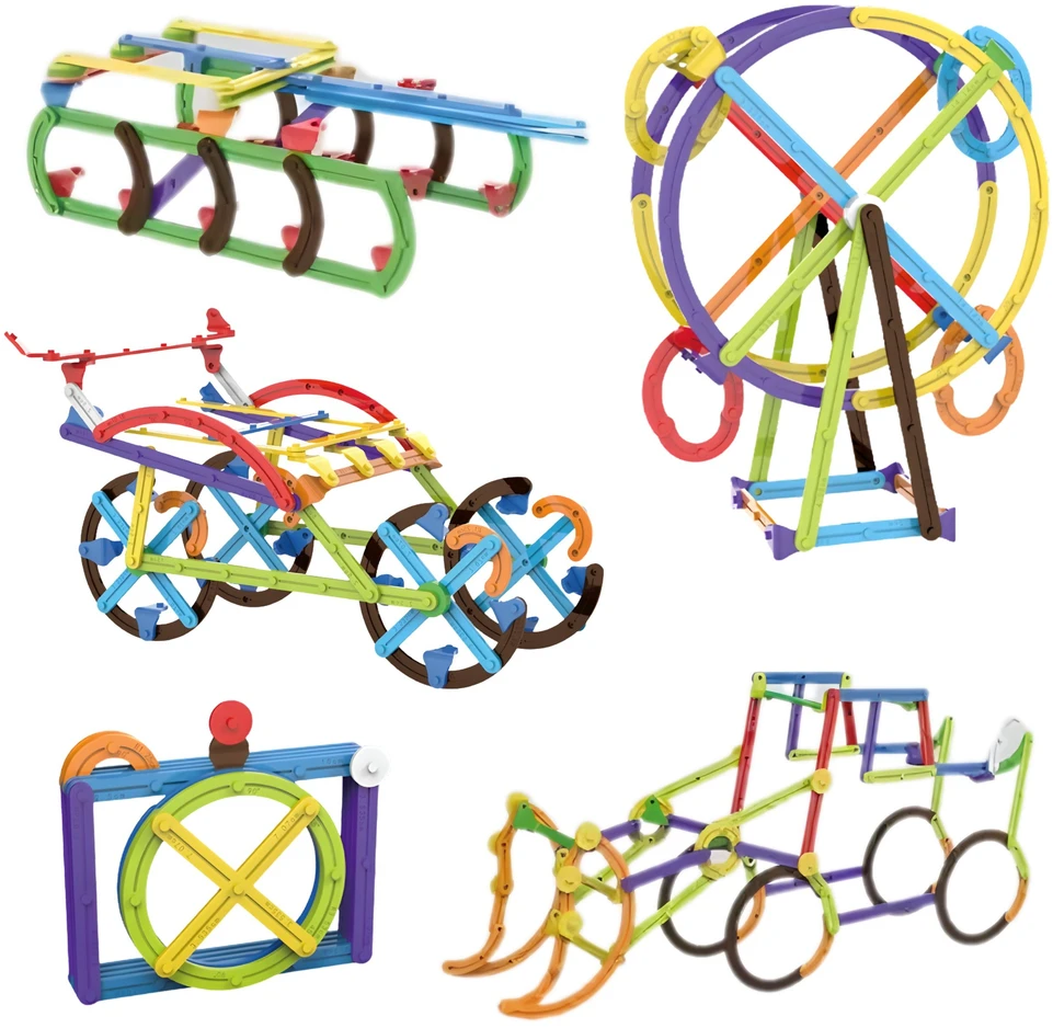 WOOPIE 3D Mathematical Building Blocks Large Educational Set 155 Pieces