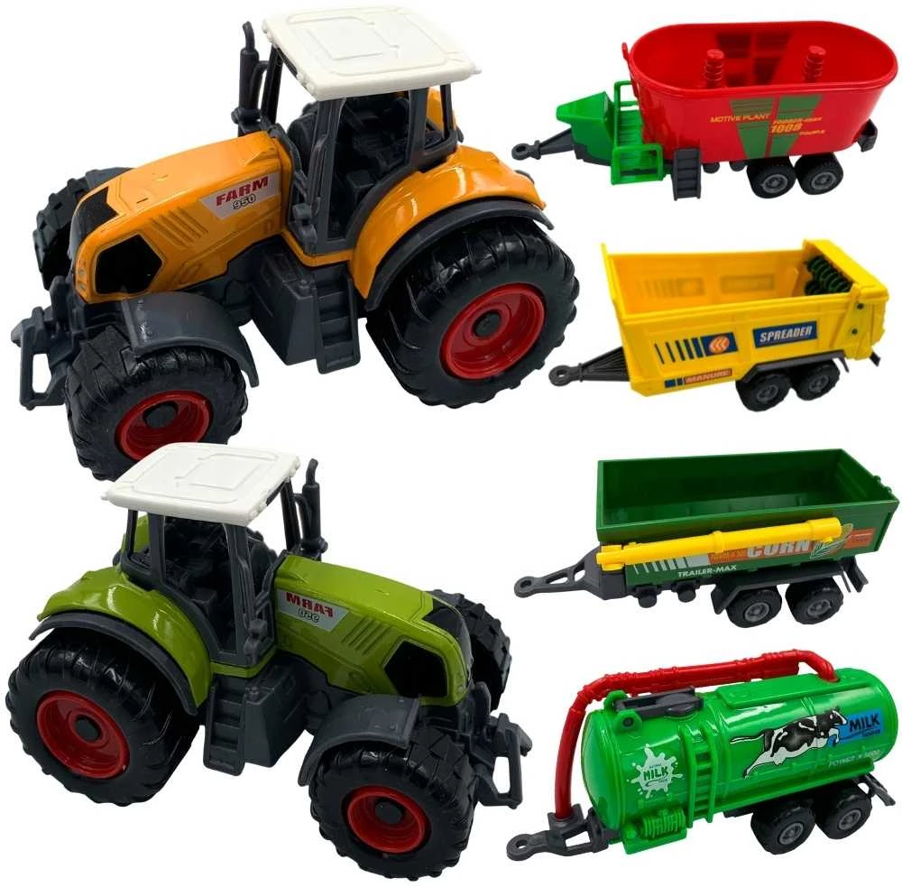 WOOPIE Mini Farmer Traktoriai su Priekabomis