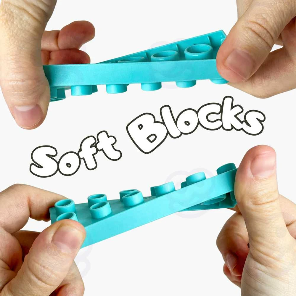 Minkštas konstruktorius kaladėlės WOOPIE Soft Blocks