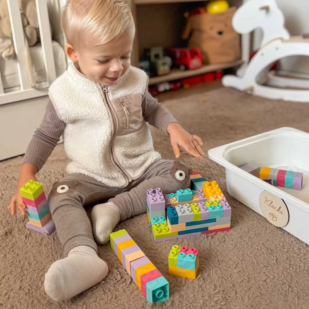 Minkštas konstruktorius kaladėlės WOOPIE Soft Blocks