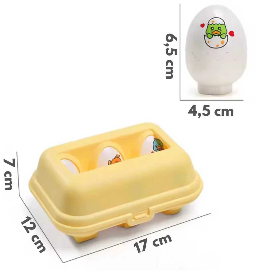 WOOPIE 54146Montessori Sorter Dėlionės Rungtynės Formos Juokingi Viščiukai Kiaušiniai 6vnt
