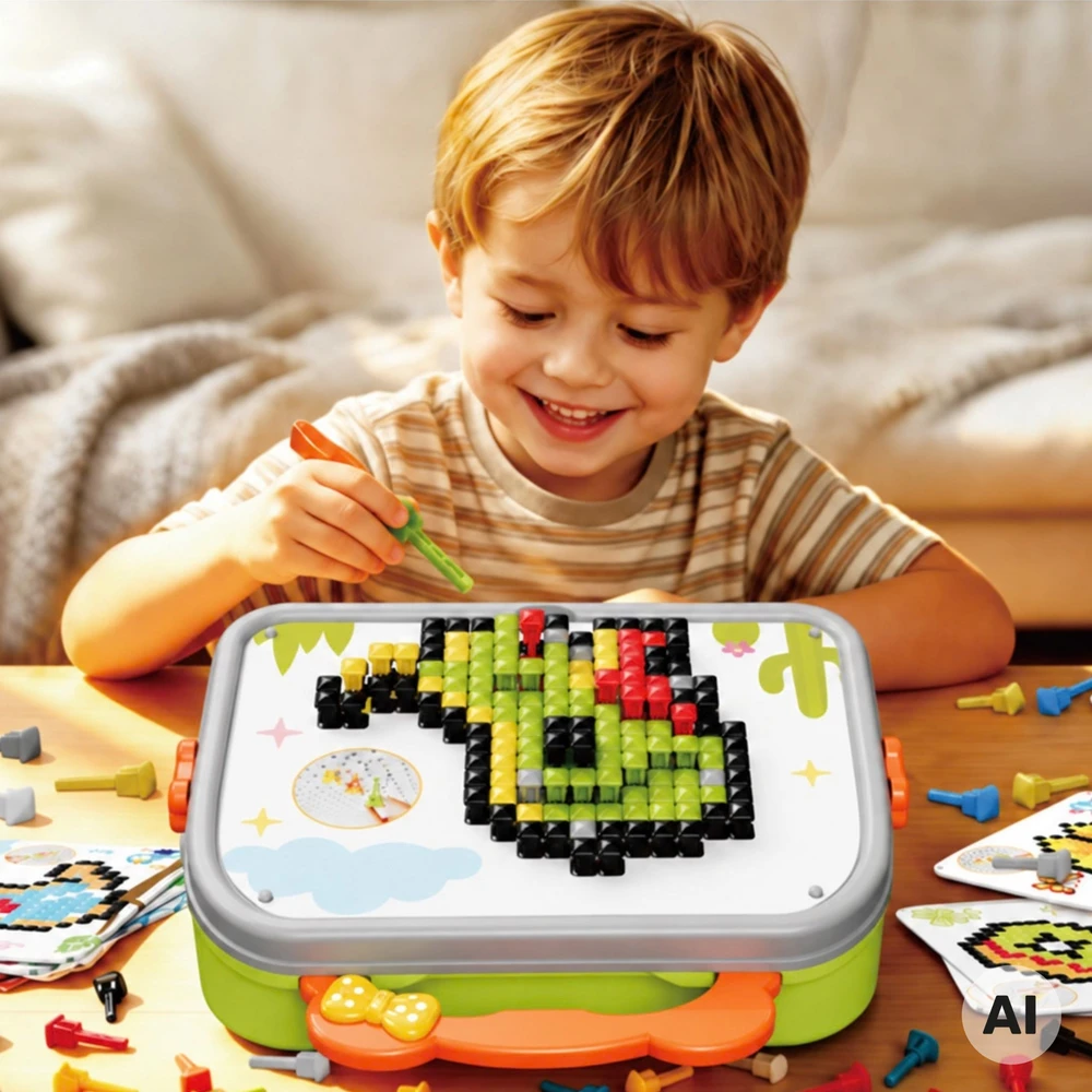 WOOPIE Montessori mozaikos dėlionė Grybai 493 dalys
