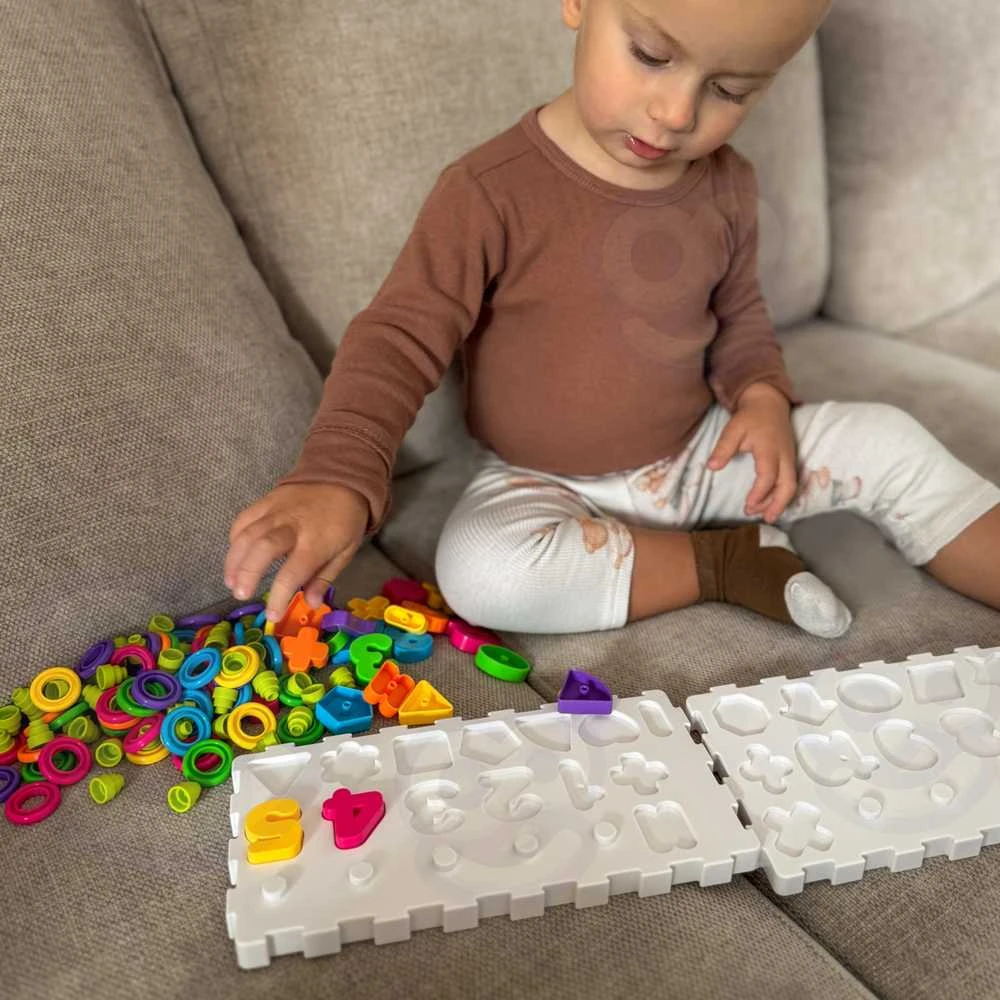 Woopie Montessori Dėlionė - Mokomasis Žaidimas su Rašmenimis ir Skaičiais - 139 Elementai
