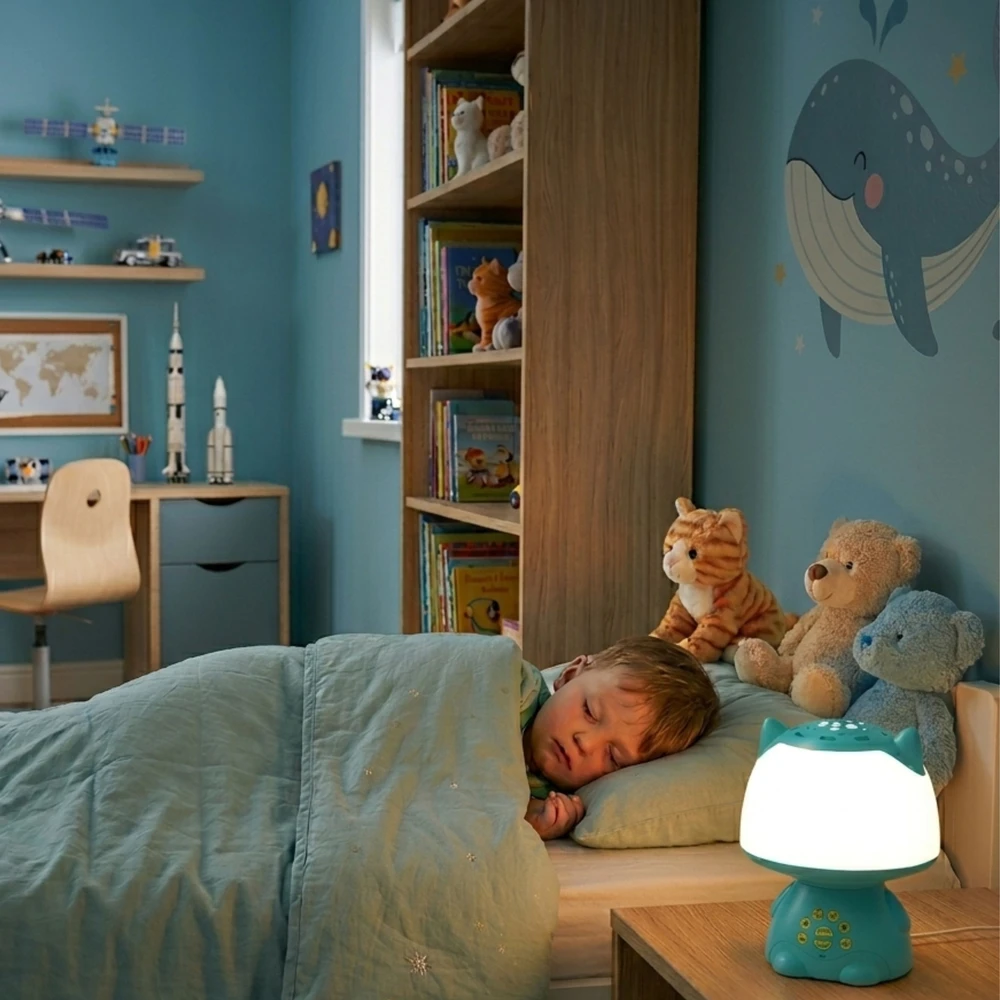 Woopie LED Lempa Su Garsiakalbiu, Kostiumuotuvo Mikrofonu, Turkuoline