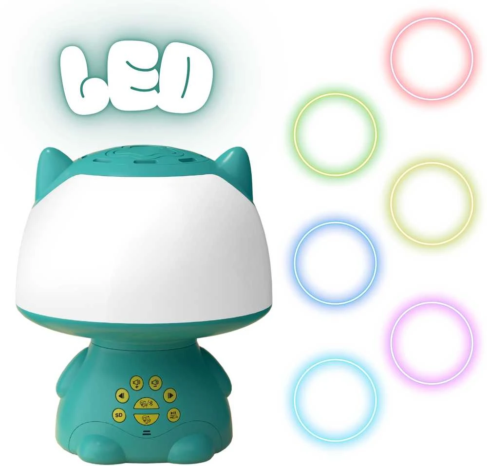 Woopie LED Lempa Su Garsiakalbiu, Kostiumuotuvo Mikrofonu, Turkuoline
