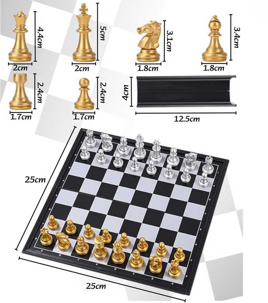 WOOPIE Magnetiniai Nešiojami Šachmatai