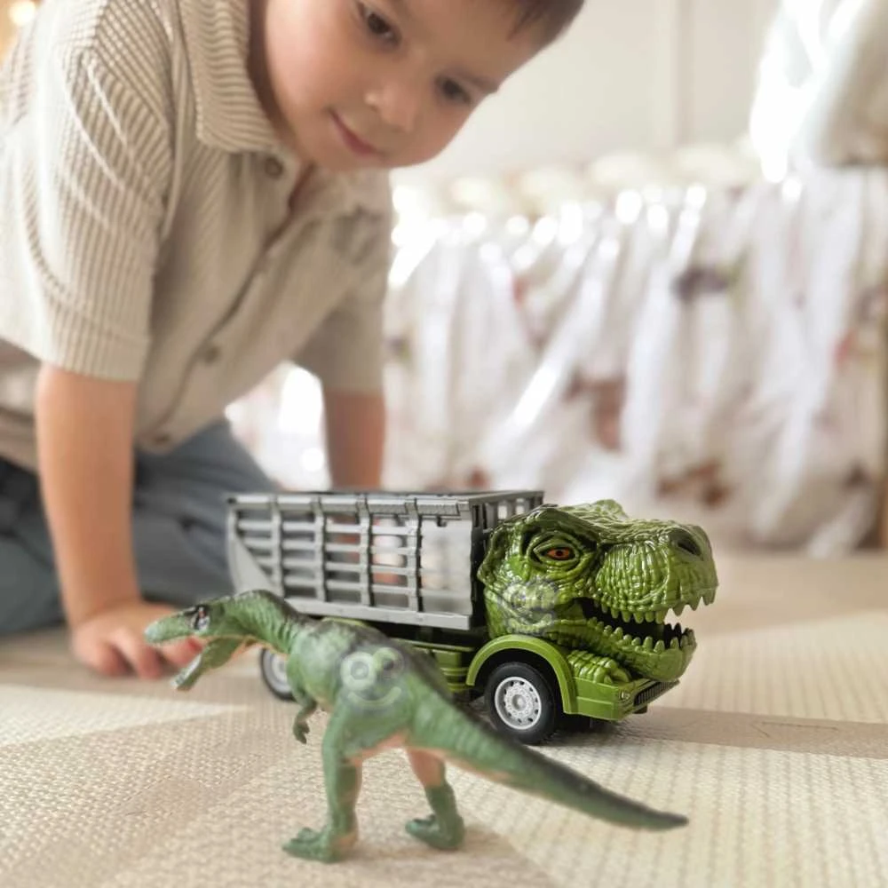 Woopie RC automobilių dinozaurų rinkinys, žalias