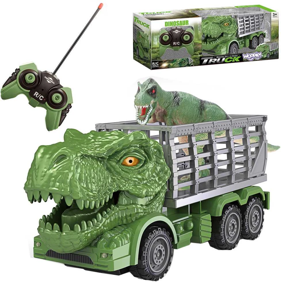 Woopie RC automobilių dinozaurų rinkinys, žalias