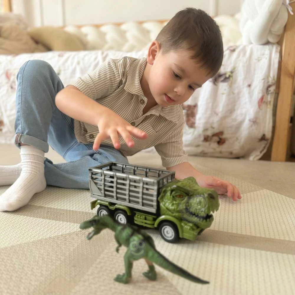 Woopie RC automobilių dinozaurų rinkinys, žalias