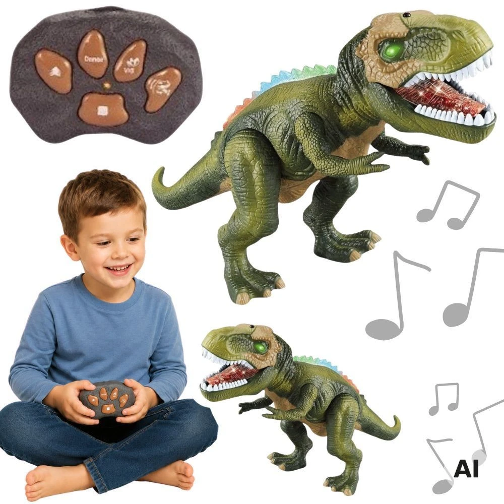 Woopie Nuotolinis Dinozauras T-Rex Su Judančiais Elementais