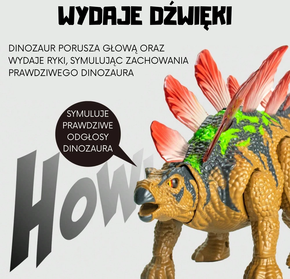 Woopie RC Robotas Dinozauras Stegozauras su nuotolinio valdymo funkcija
