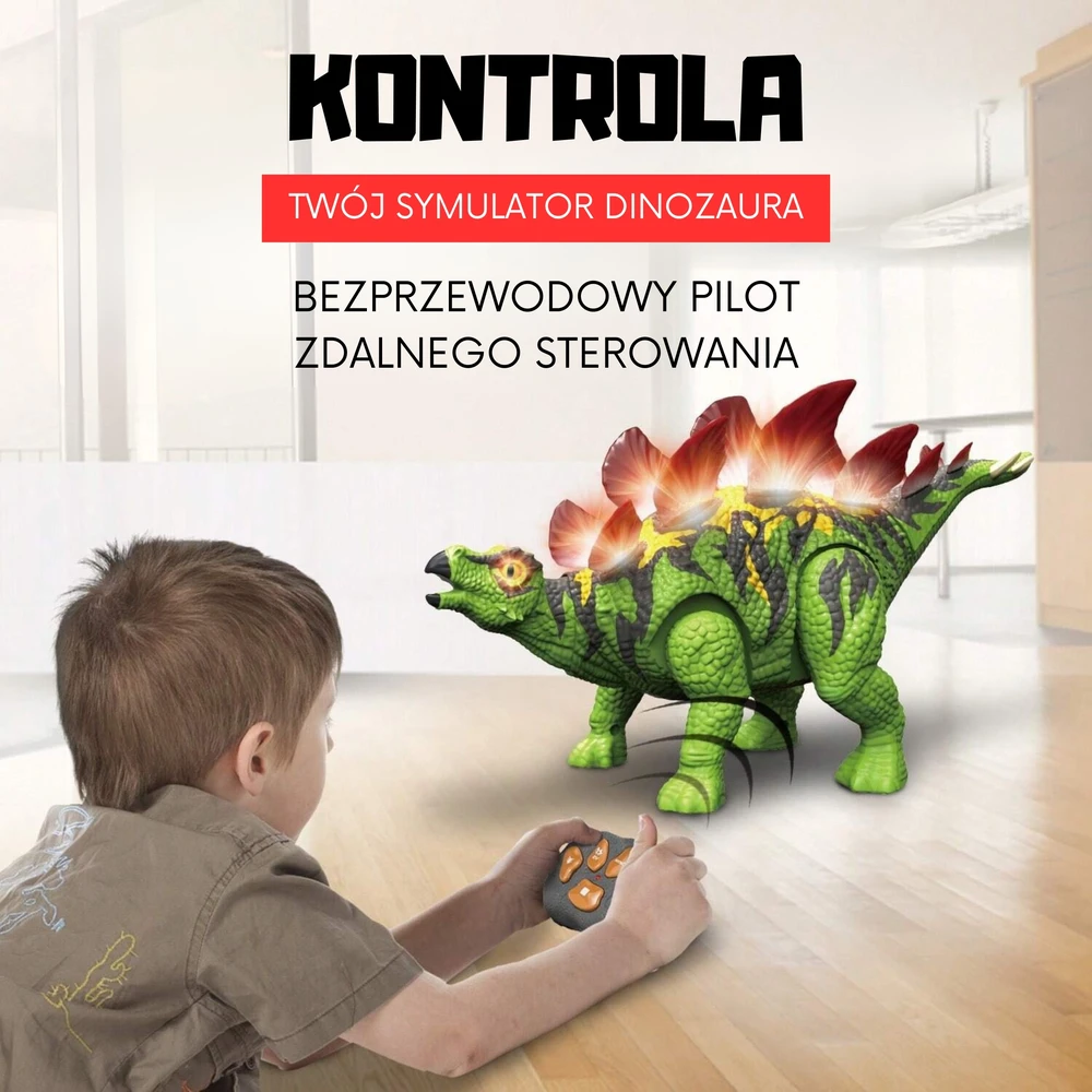 Woopie RC Robotas Dinozauras Stegozauras su nuotolinio valdymo funkcija