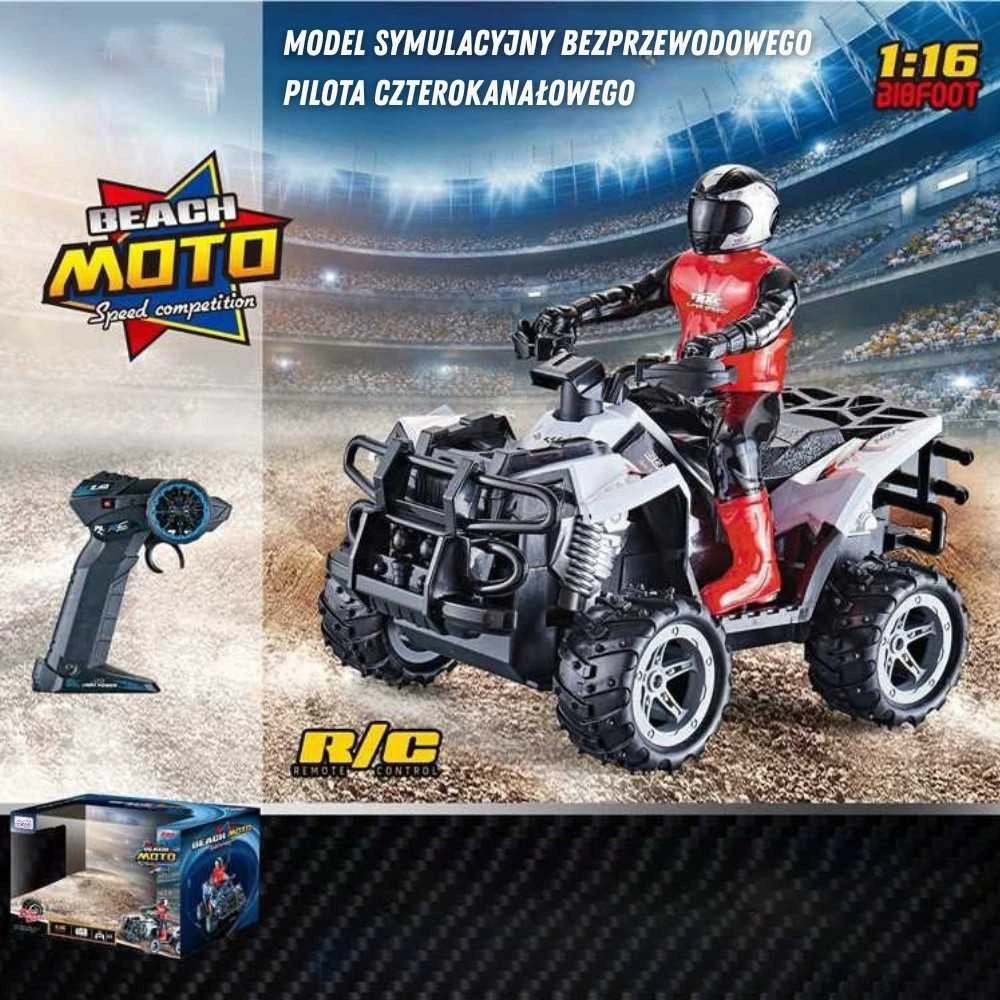 Woopie Nuotoliniu būdu valdomas RC Kaskadininkų 1:16 Quad