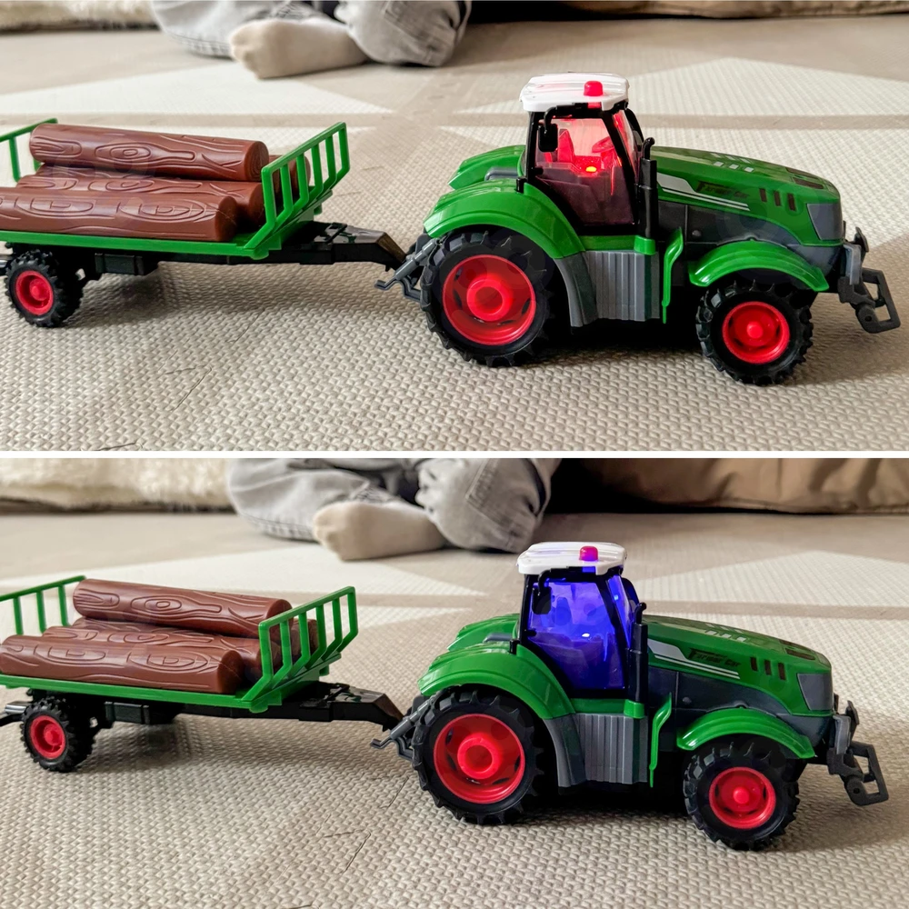 WOOPIE Traktorius su Priekaba RC - 1:24