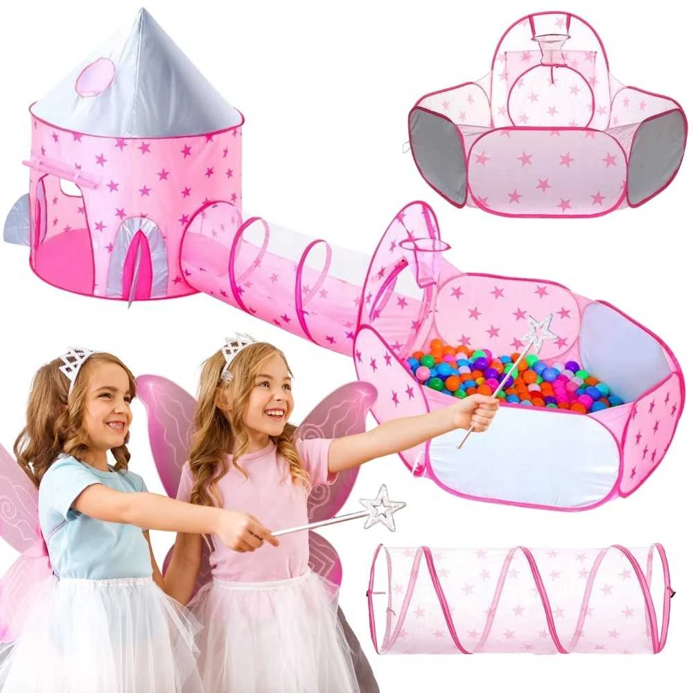 Woopie 3-in-1 žaidimų komplektas Pilies palapinė XXL