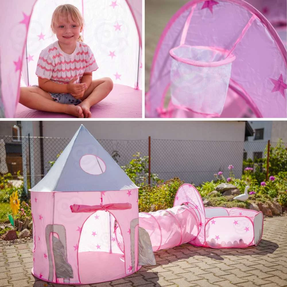 Woopie 3-in-1 žaidimų komplektas Pilies palapinė XXL