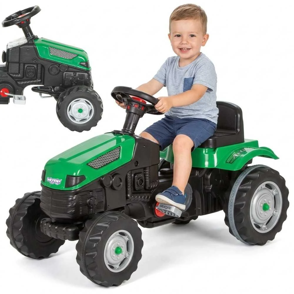 Vaikiškas pedalinis traktorius WOOPIE Farmer GoTrac su tyliais ratais