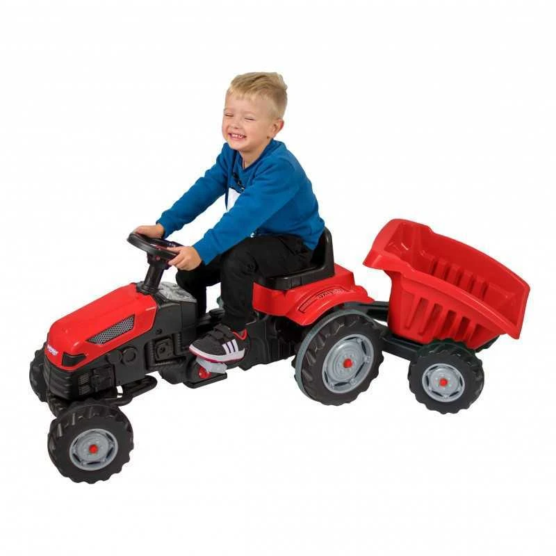 Woopie Pedalinė Traktorius Farmer GoTrac MAXI su Priekaba