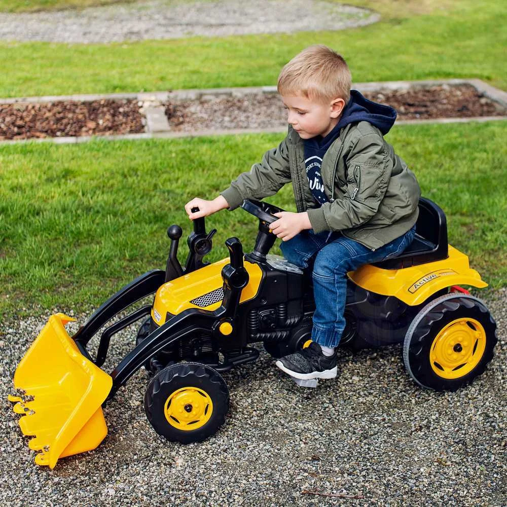 Woopie Pedaliniai Traktoriai Farmer MaxTrac Classic su Krovimo Funkcija