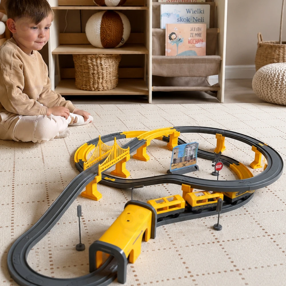 Elektrinis traukinukas Pendolino WOOPIE 92 dalių rinkinys