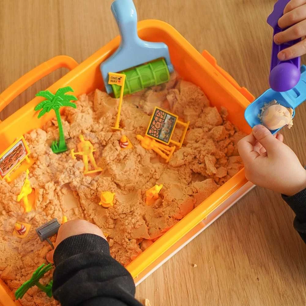 Woopie Kinetinio smėlio rinkinys XXL Statybų aikštelė 1,5kg