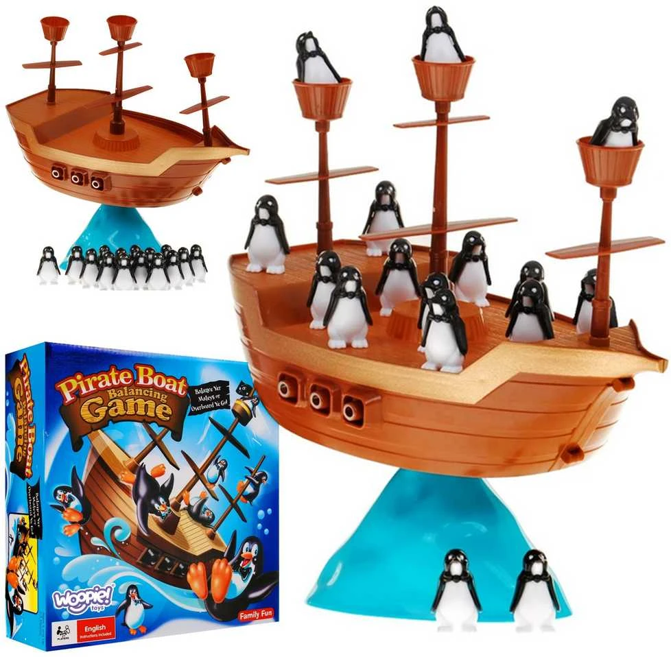 WOOPIE pingvinų piratų laivo arkadinis žaidimas