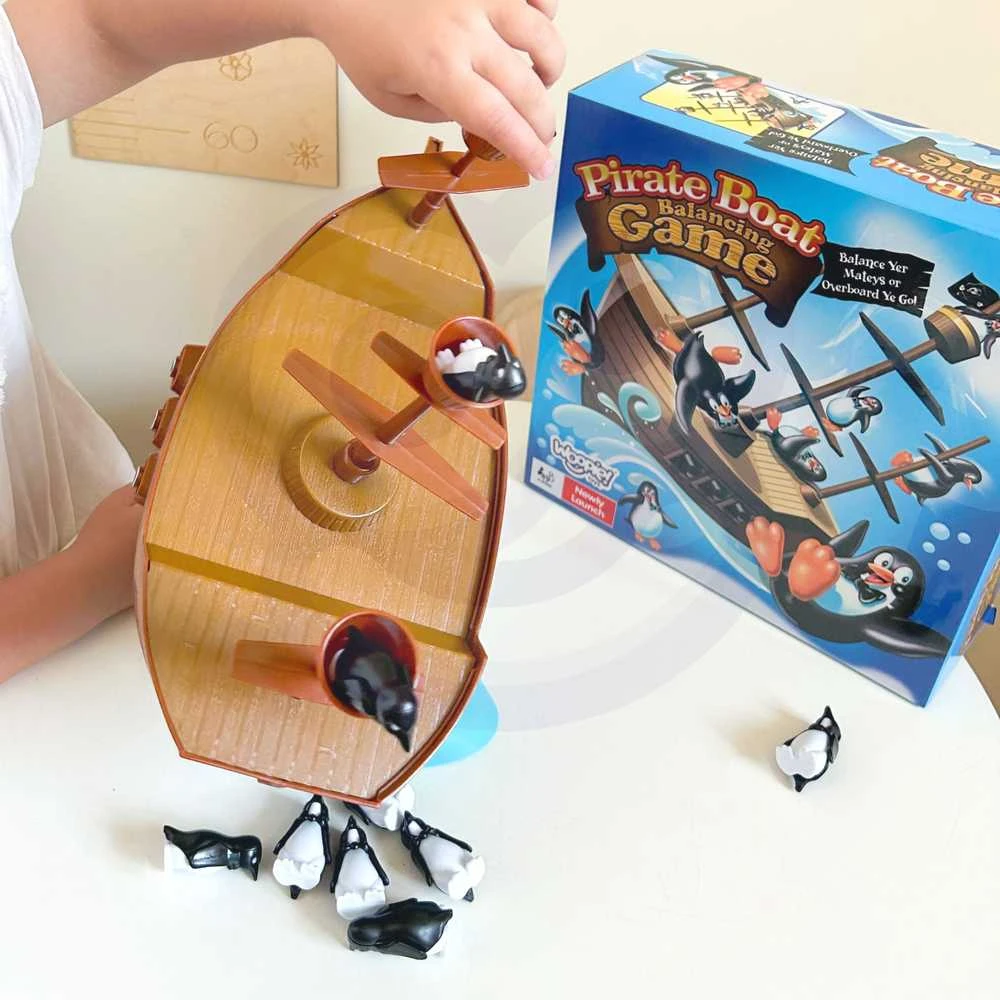WOOPIE pingvinų piratų laivo arkadinis žaidimas