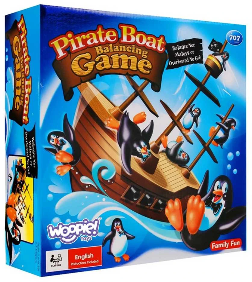 WOOPIE pingvinų piratų laivo arkadinis žaidimas