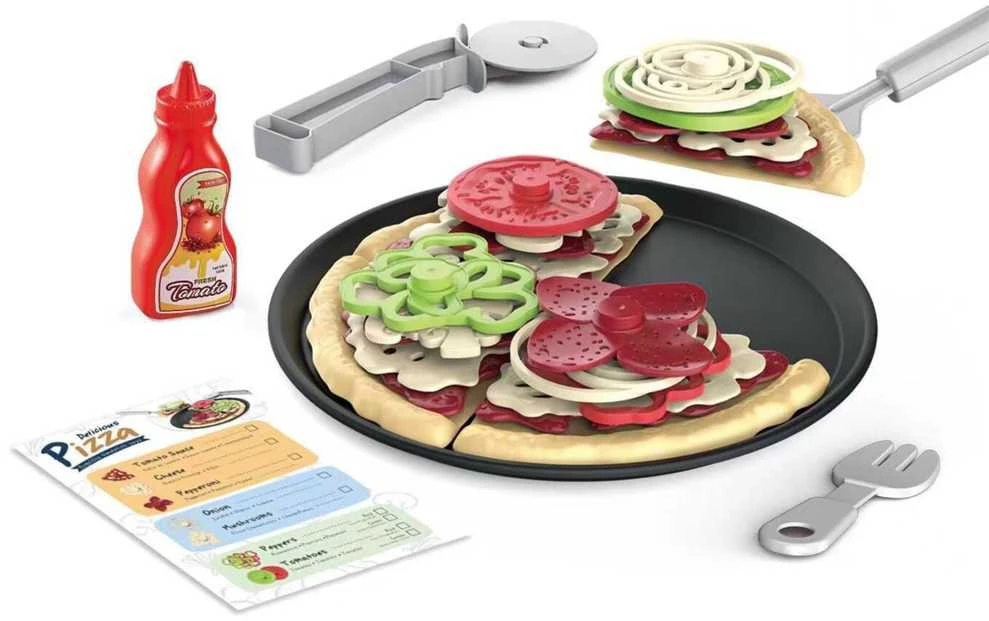 Woopie Medinė picos gaminimo dėlionė GOURMET vaikams