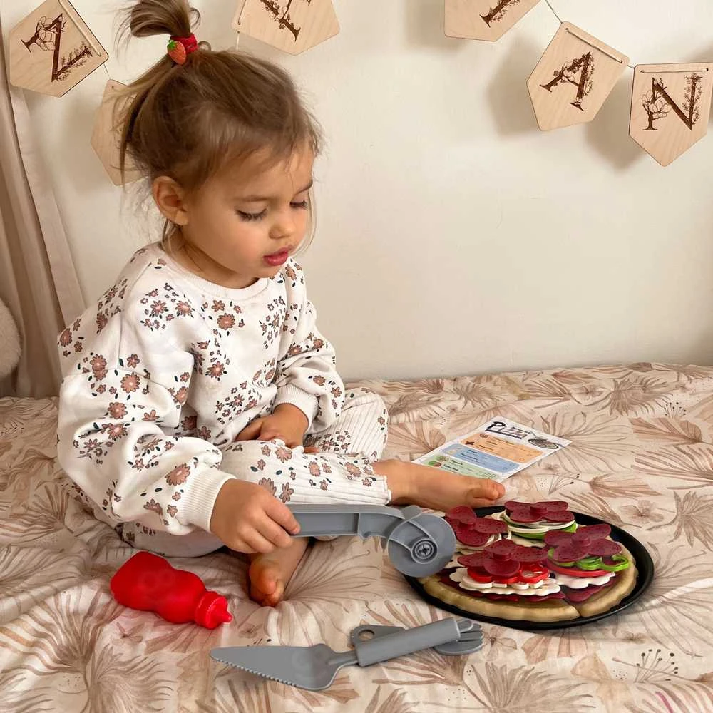 Woopie Medinė picos gaminimo dėlionė GOURMET vaikams