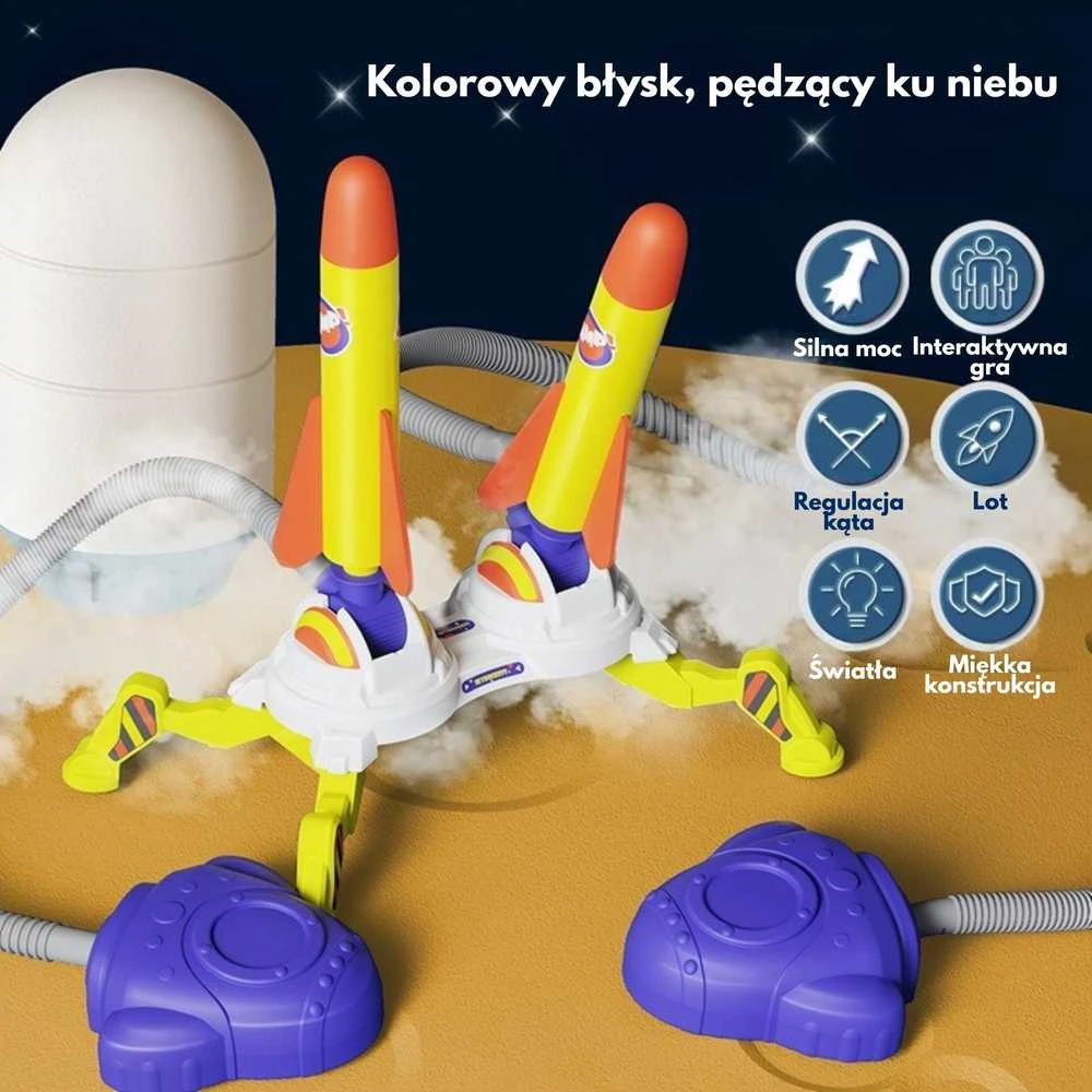 Woopie Putų raketų paleidimo rinkinys su dviem paleidėjais