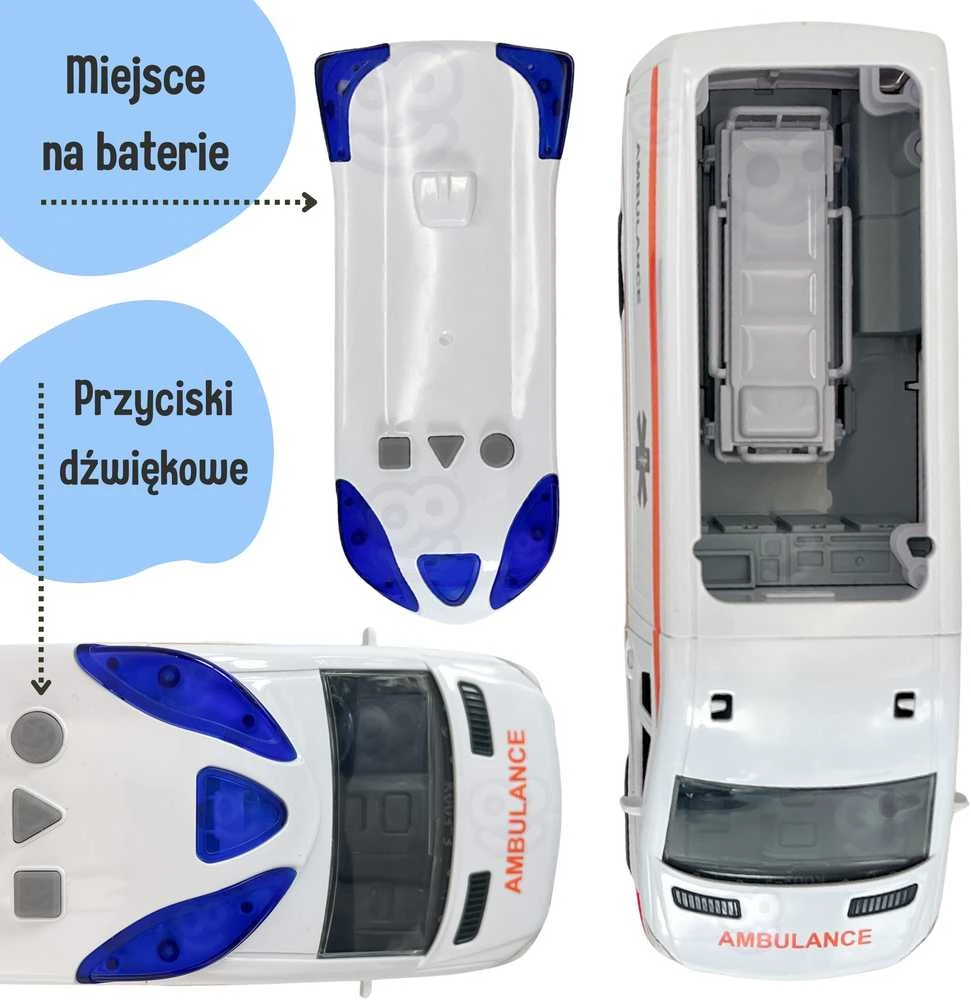 Greitosios pagalbos automobilis su neštuvais WOOPIE