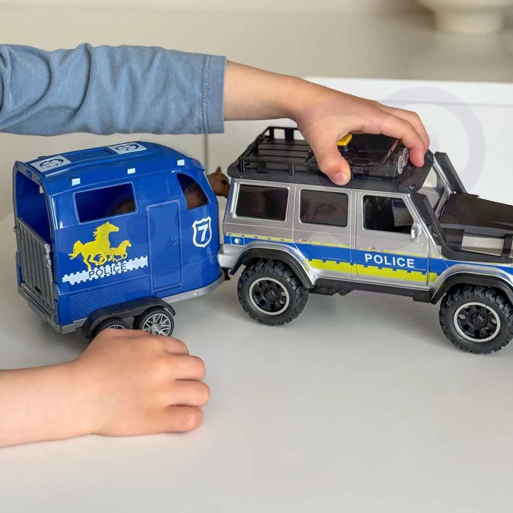 Policijos visureigio rinkinys su priekaba ir arkliu WOOPIE