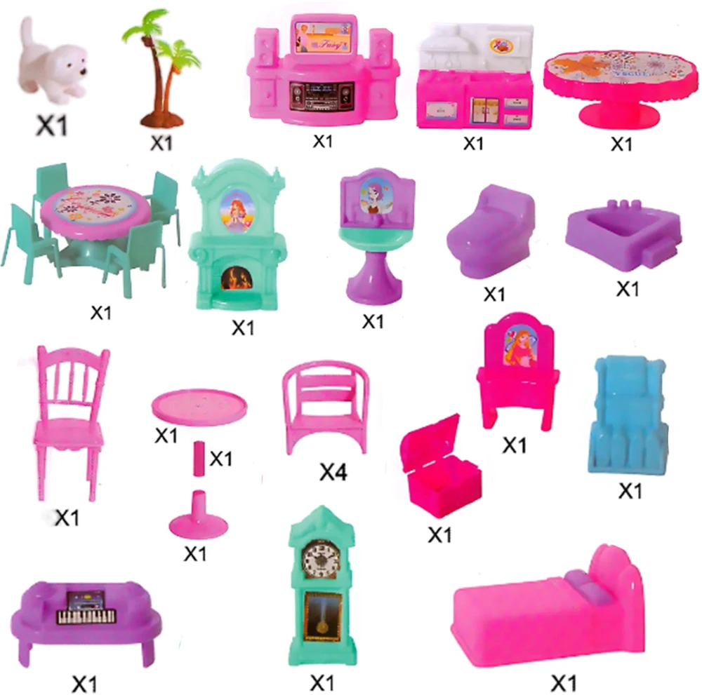 WOOPIE Lėlių Namelis PONI FANTASY VILLA 120 el.