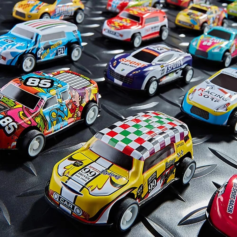 WOOPIE Automobilių modelių rinkinys 50 vnt. + Žemėlapis