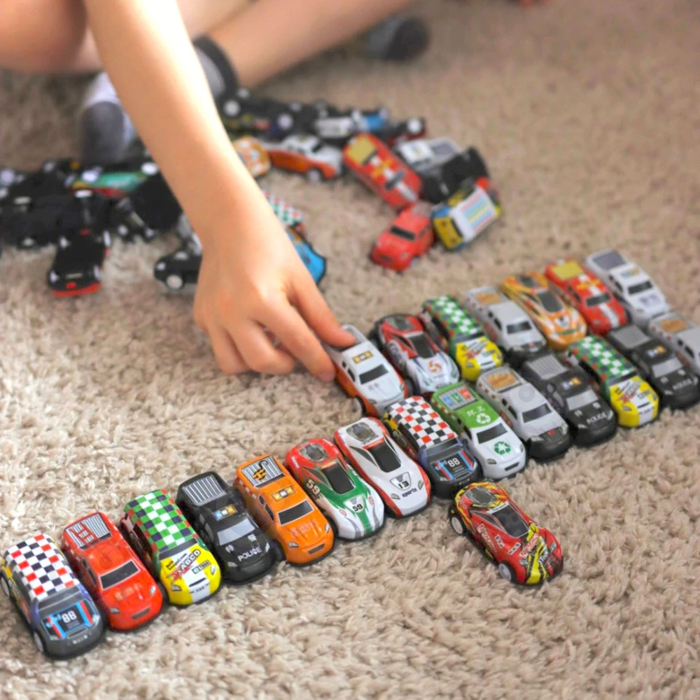 WOOPIE Automobilių modelių rinkinys 50 vnt. + Žemėlapis