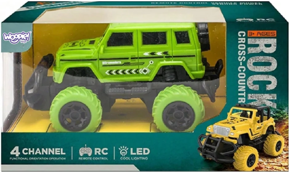 WOOPIE Nuotolinio valdymo automobiliukas Jeep visureigis LED