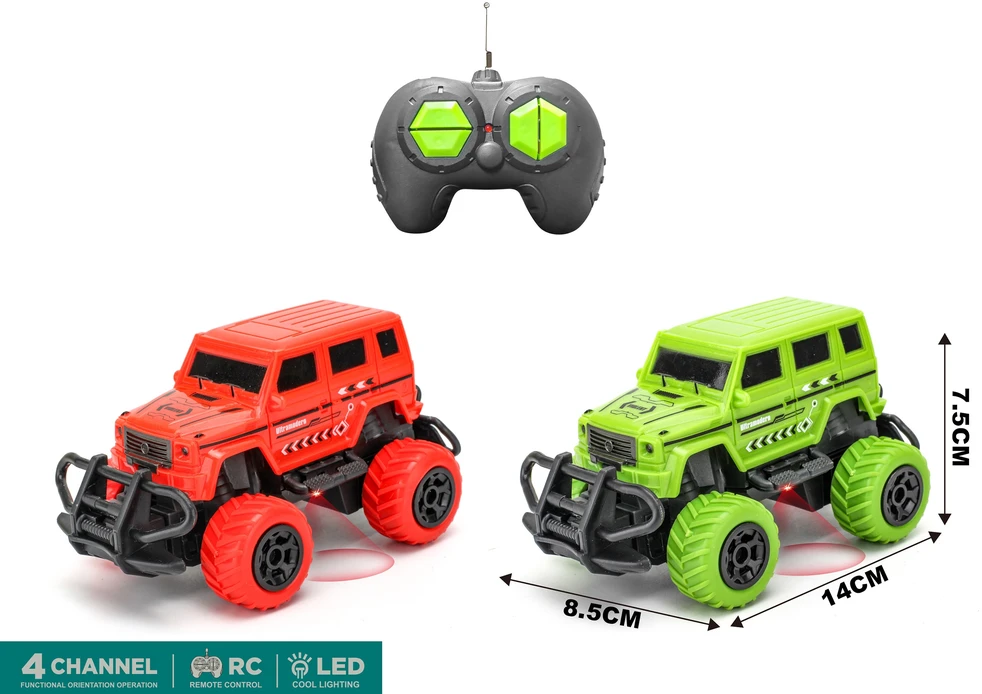 WOOPIE Nuotolinio valdymo automobiliukas Jeep visureigis LED