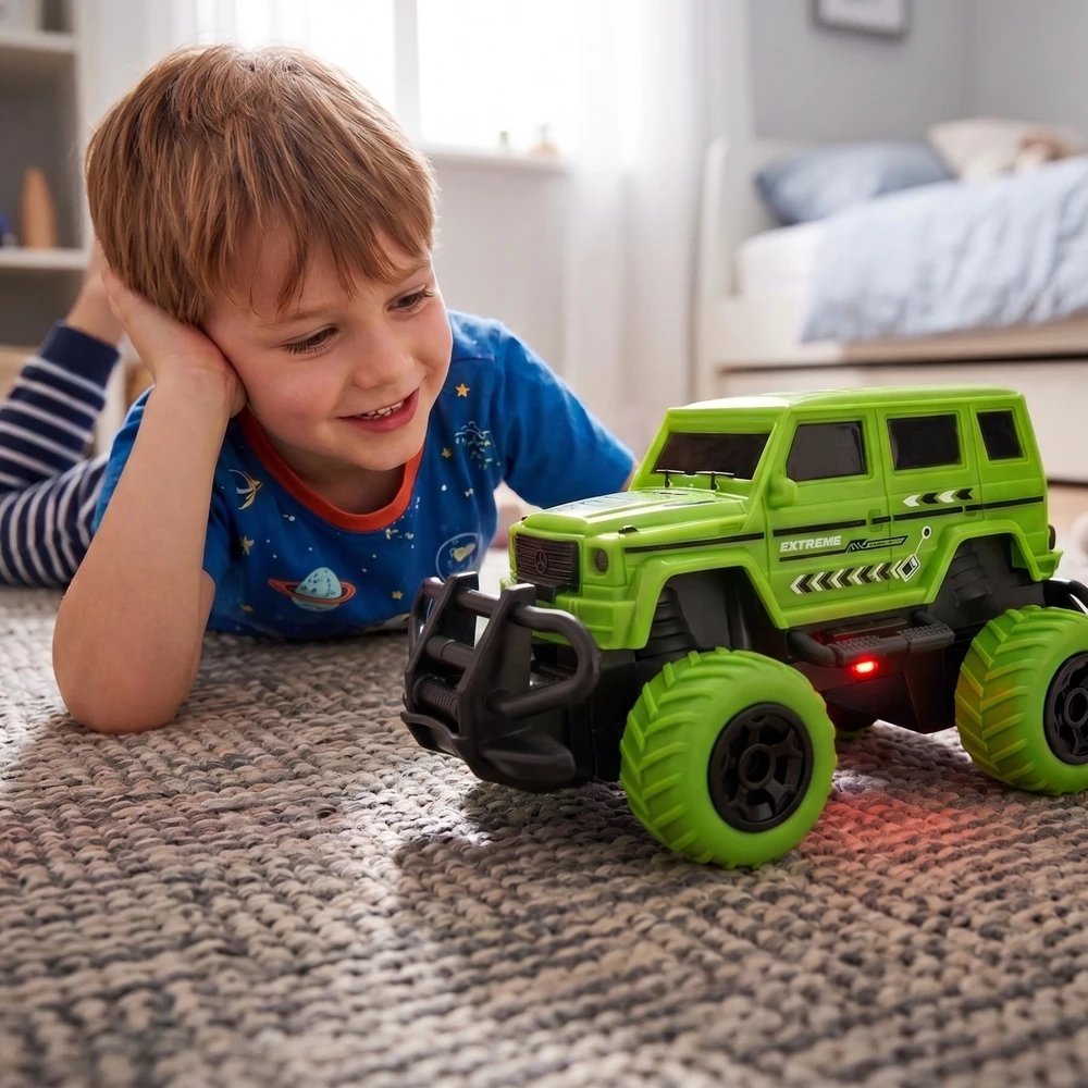 WOOPIE Nuotolinio valdymo automobiliukas Jeep visureigis LED