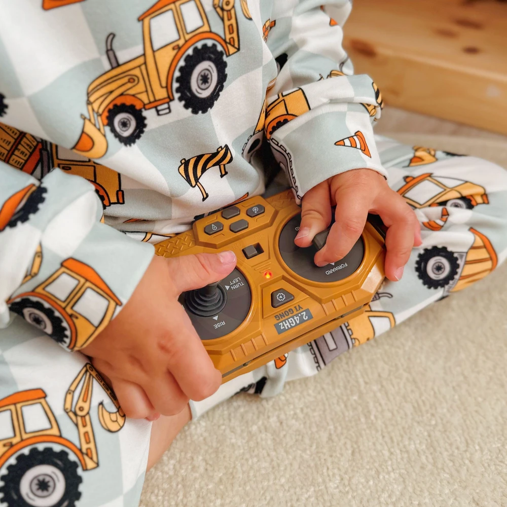 WOOPIE Remote Controlled Construction Bulldozer RC Bulldozer Sound Light