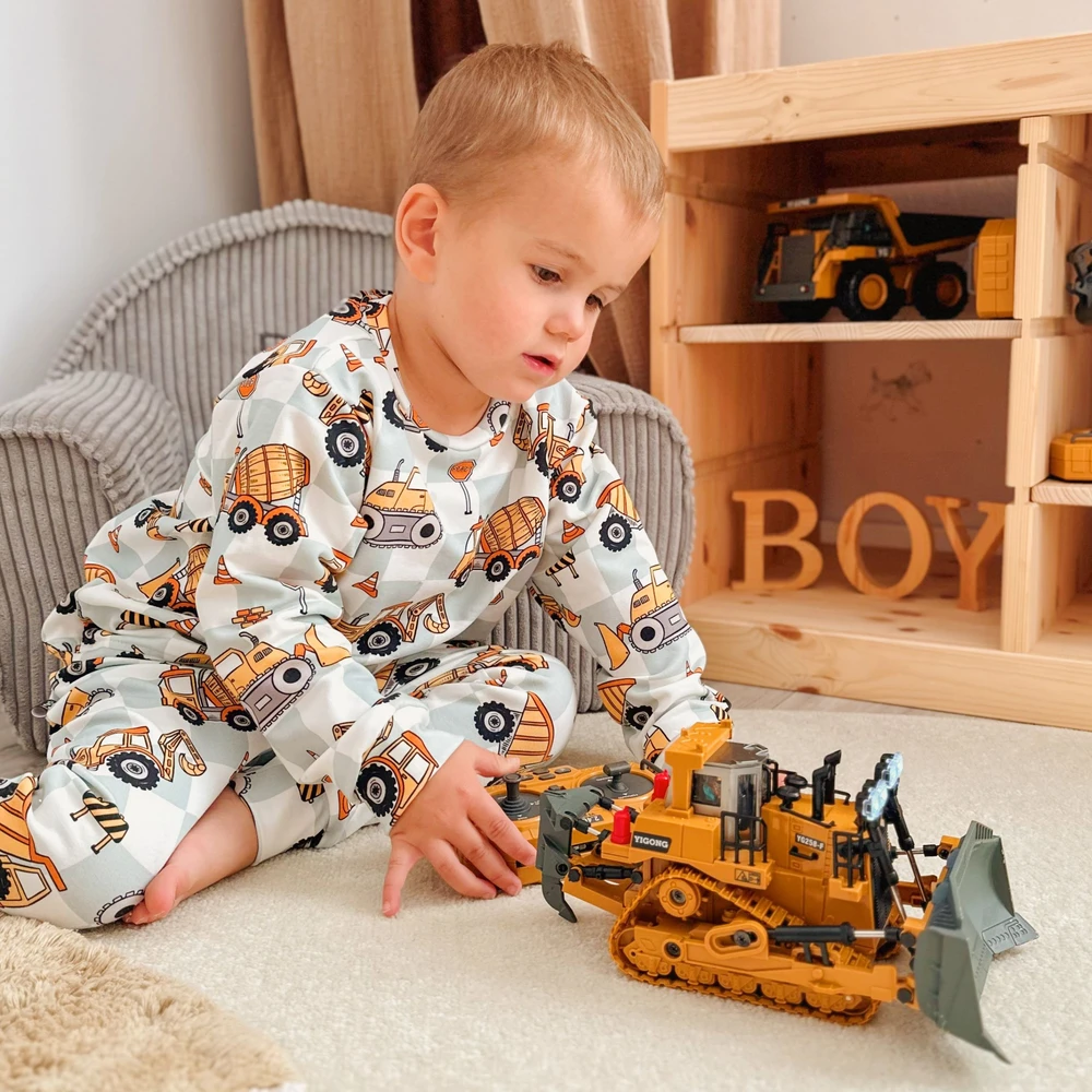 WOOPIE Remote Controlled Construction Bulldozer RC Bulldozer Sound Light