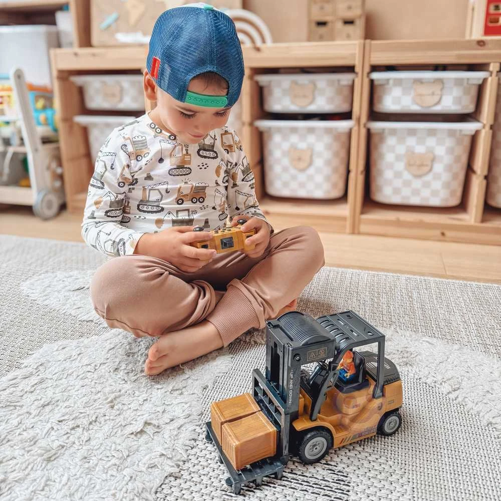 WOOPIE nuotoliniu būdu valdomas šakinis krautuvas 2in1 RC kranas – mastelis 1:24